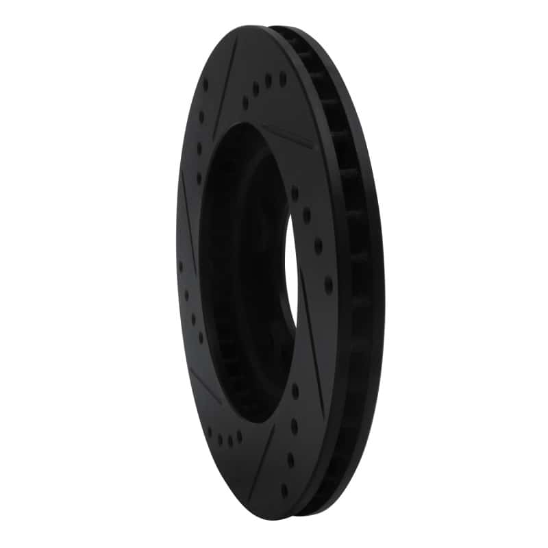 R1 Concepts — R1 95-04 Toyota Tacoma Front Right Drilled & Slotted Black Brake Rotor
R1 Brake Rotor Drill - view 4