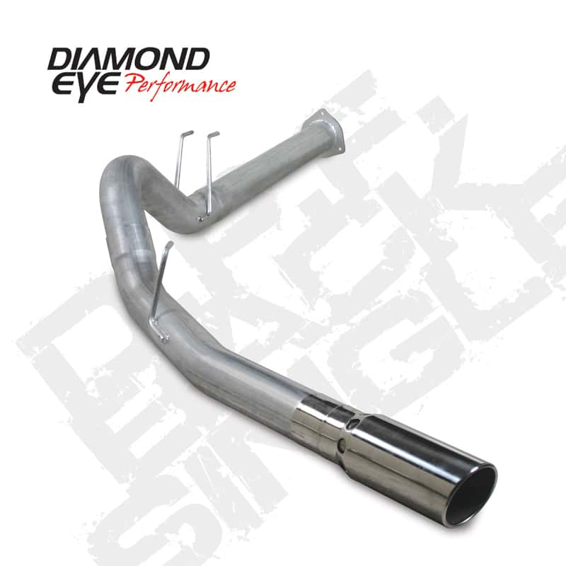 Diamond Eye Performance — Diamond Eye KIT 4in DPF BACK Single SS: 2011 FORD 6.7L PWRSTROKE F250/F350
KIT; 4"; DPFBSL; OR - view 3