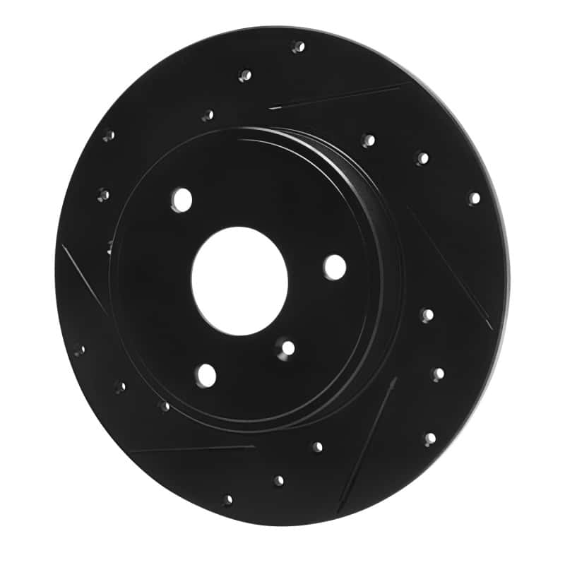 R1 Concepts — R1 05-16 Smart Fortwo Front Left Drilled & Slotted Black Brake Rotor
R1 Brake Rotor Drill - view 2