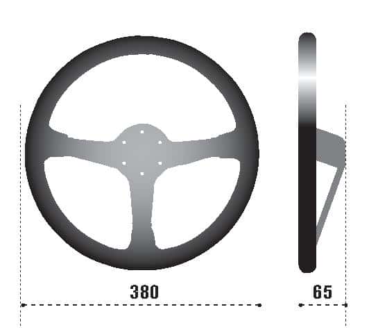 SPARCO — Sparco Steering Wheel 368 Suede Black - view 3