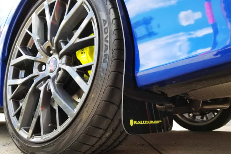 Rally Armor — Rally Armor 15-21 Subaru WRX/STI Black UR Mud Flap w/Green Logo
Mud Flap - view 6