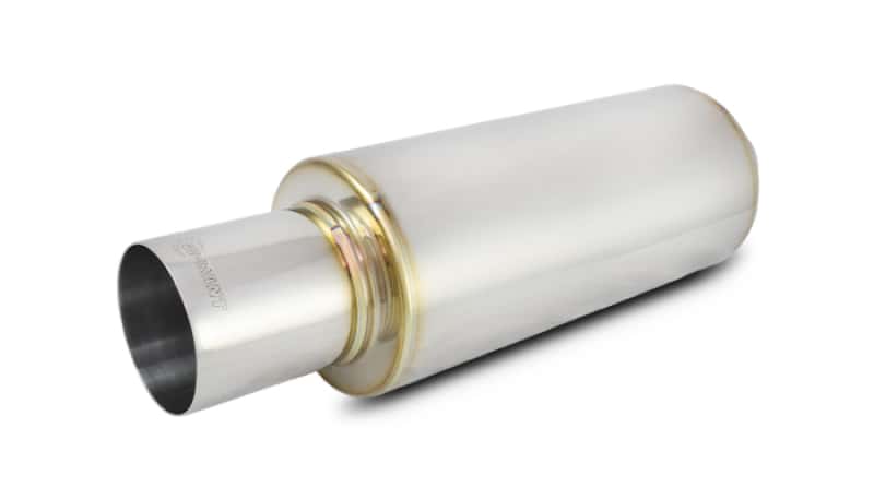Vibrant — Vibrant TPV Turbo Round Muffler (23in Long) with 4in Round Tip Straight Cut - 3in inlet I.D.
3"IDTPVMufflrStrtTip
3"IDTPVMufflerRndTip
Muffler - view 3