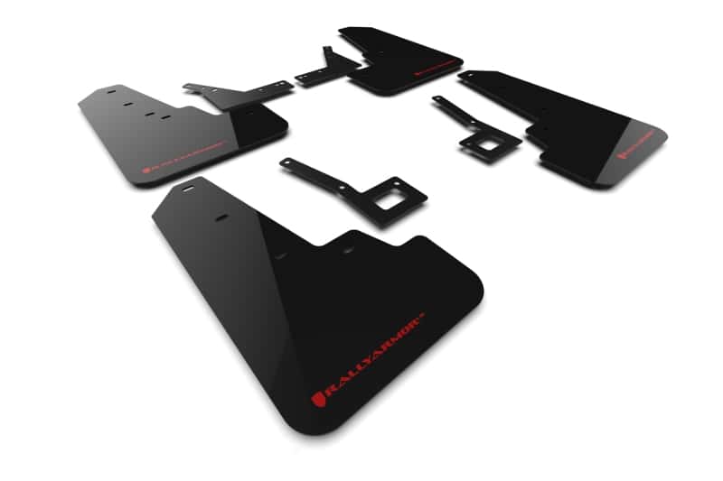 Rally Armor — Rally Armor 19-25 Dodge Ram 1500 Rebel Black UR Mud Flap w/Red Logo
Mud Flap - view 1