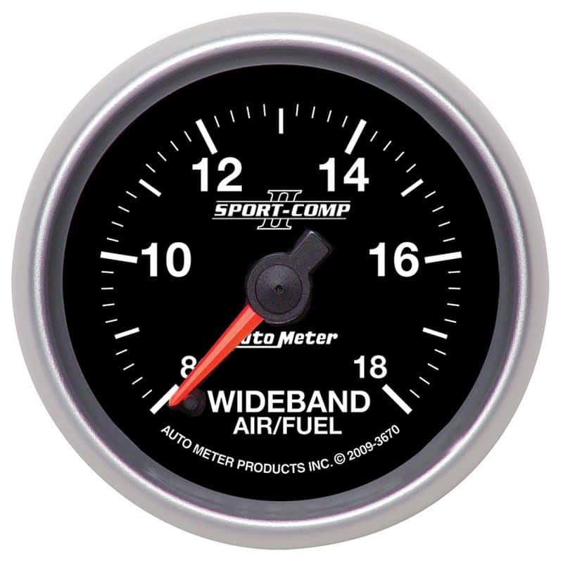 AutoMeter — Autometer Sport-Comp II 52mm 8:1-18:1 AFR Wideband Air/Fuel Ratio Analog Gauge
2-1/16" ANALOG WIDEB - view 2