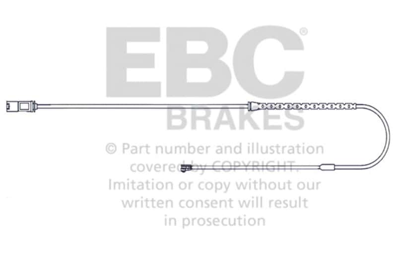 EBC — EBC 2010-2014 BMW X5 3.0L Turbo Rear Wear Leads
DscBrkPadWrSnsr - view 1