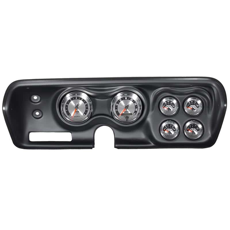 AutoMeter — Autometer American Muscle Gauge Kit 6 Pc Bbody/Chrgr/Rdrunr/Sat 71-74 Tach/Mph/Fuel/Oilp/Wtmp/Volt
GA KT BBODY 71-74 AM - view 1