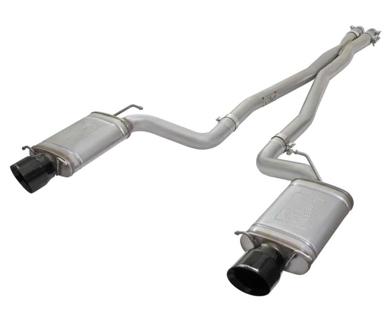 aFe — aFe Mach Force-Xp 3in CB Stainless Steel Dual Exhaust System w/ Black Tips 09-15 Cadillac CTS-V
Cat-Back Exhaust - view 1