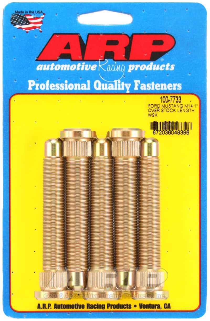 ARP — ARP 2015 Ford Mustang M14 1in Over Stock Length Wheel Stud Kit - view 2