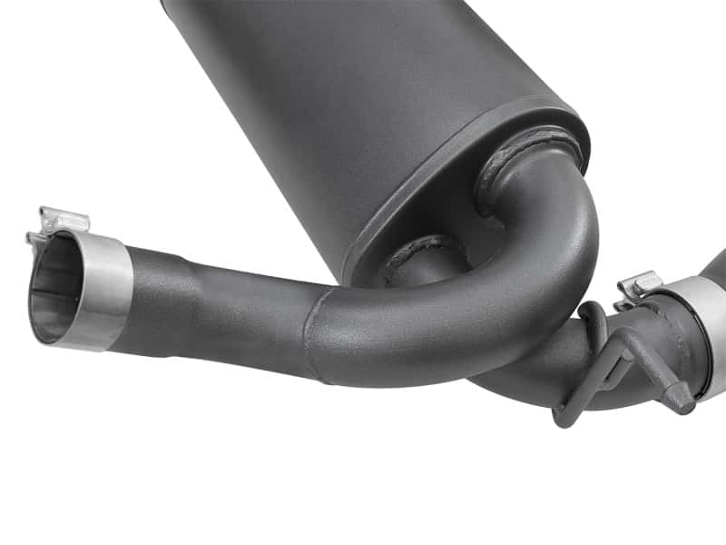 aFe — aFe Rebel Series 2.5in 409 SS Axle-Back Exhaust w/ Black Tips 2007+ Jeep Wrangler (JK) V6 3.6L/3.8L
Axle-Back Exhaust - view 3