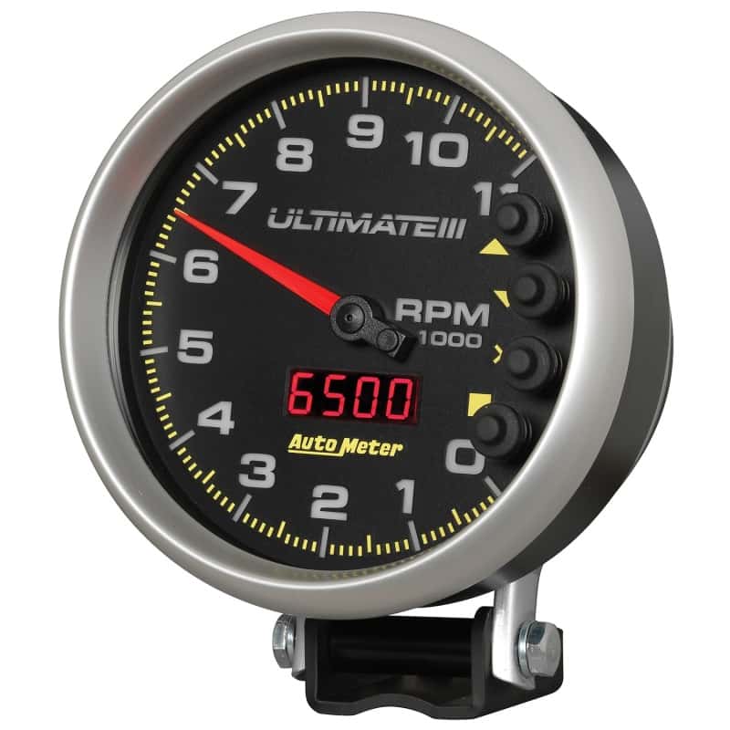 AutoMeter — AutoMeter Gauge Tach 5in. 11K RPM Pedestal Datalogging Ultimate IIi Playback Black
5" ULTIMATE III PLAY - view 8