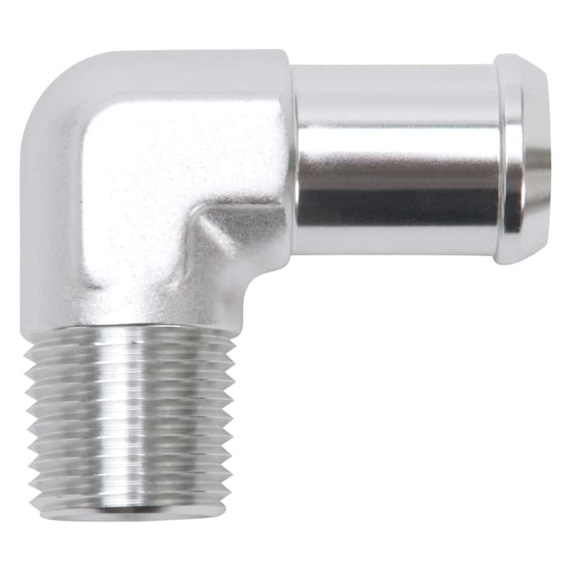 Edelbrock — Edelbrock Hose End 90-Deg 1/2In NPT to 3/4In Barb Clear Anodize
KIT PARTS - view 2