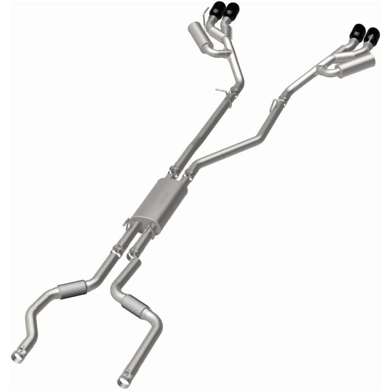 Magnaflow — MagnaFlow 20-21 Ford Explorer 3.0L V6 Dual Exit Quad Black Chrome Tip Street Series Cat-Back Exhaust - view 32