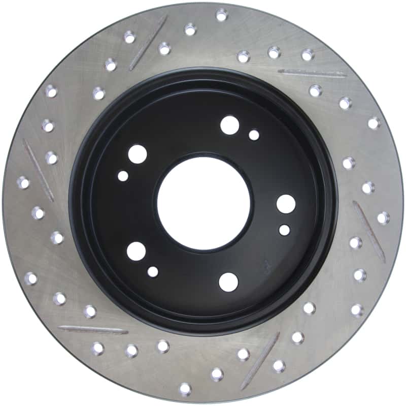 Stoptech — StopTech 06-09 Honda Civic Ex/Si Slotted & Drilled Left Rear Rotor
Disc Brake Rotor
Slot/Drill Rotor - view 5