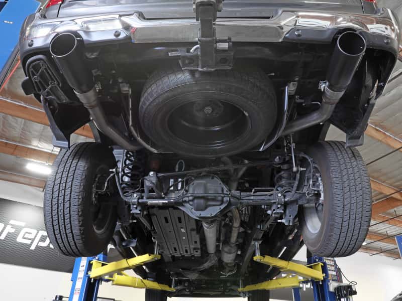 aFe — aFe Large Bore-HD 3in 409SS DPF-Back Exhaust System w/ Polished Tip RAM 1500 20-21 V6-3.0
DPF-Back Exhaust - view 8