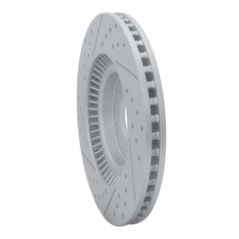 R1 Concepts — R1 13-20 Hyundai Santa Fe Xl Front Right Drilled & Slotted Geo-Carbon Rotor - view 4