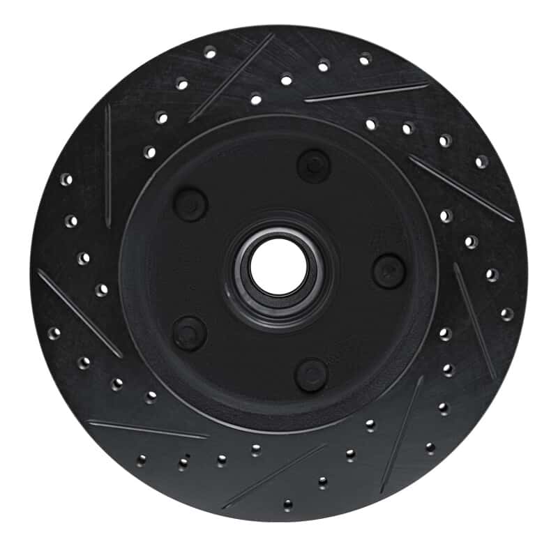R1 Concepts — R1 94-01 Ford E-150 Econoline Front Right Drilled & Slotted Black Brake Rotor
R1 Brake Rotor Drill - view 5