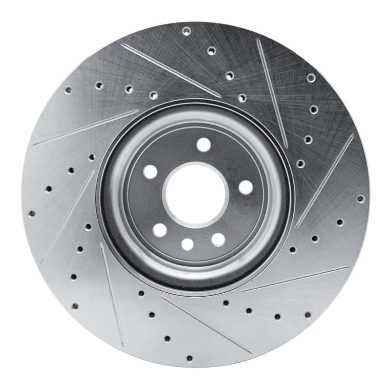 R1 Concepts — R1 16-24 Jaguar XF Front Left Drilled & Slotted Silver Brake Rotor
R1 Brake Rotor Drill - view 5