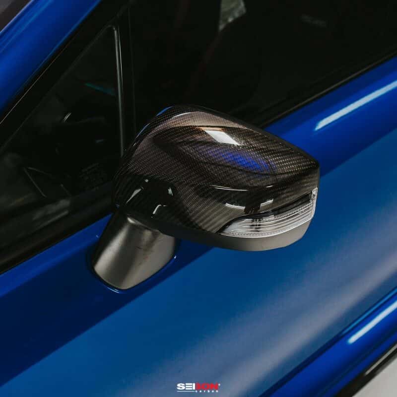 Seibon — Seibon 15-20 Subaru WRX / STI Carbon Fiber Mirror Caps - view 7