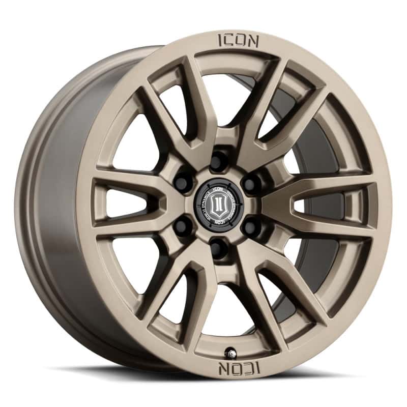 ICON — ICON Vector 6 17x8.5 6x5.5 0mm Offset 4.75in BS 106.1mm Bore Bronze Wheel
VECTOR 6 WHEEL - view 1