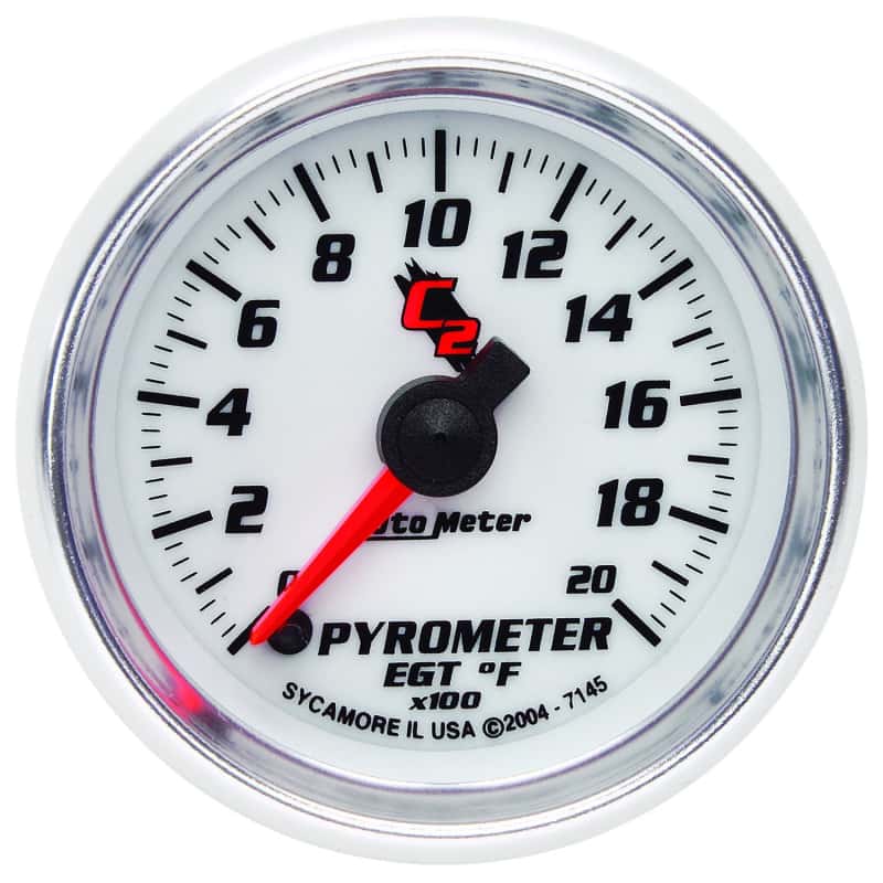 AutoMeter — Autometer C2 52mm 2000 Deg F Electronic EGT Pyrometer Gauge
GA 2" EGT 2K degF C2 - view 1