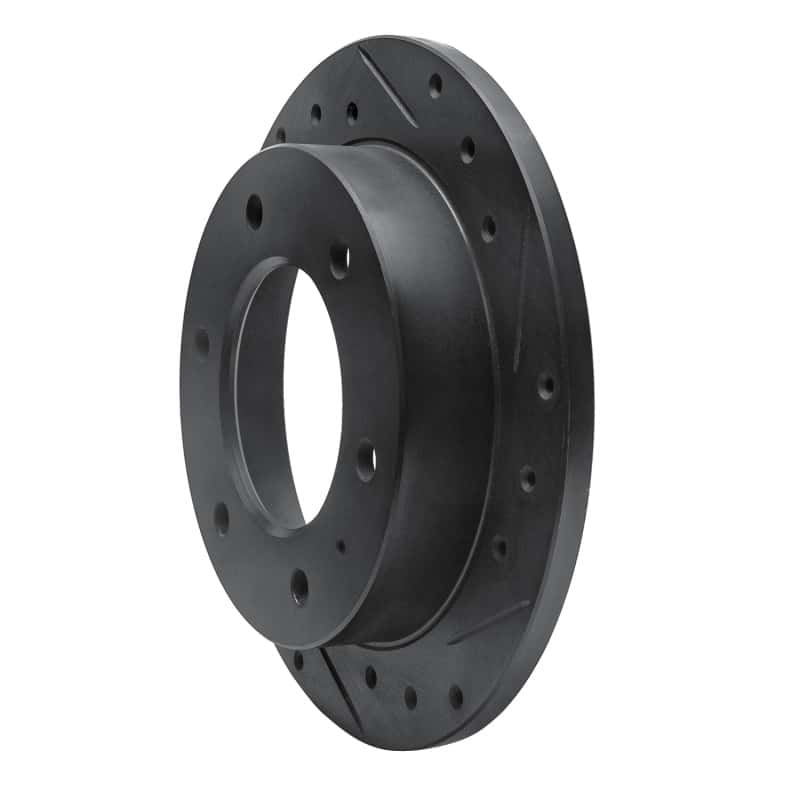 R1 Concepts — R1 88-95 Isuzu AMIGO Rear Right Drilled & Slotted Black Brake Rotor
R1 Brake Rotor Drill - view 2