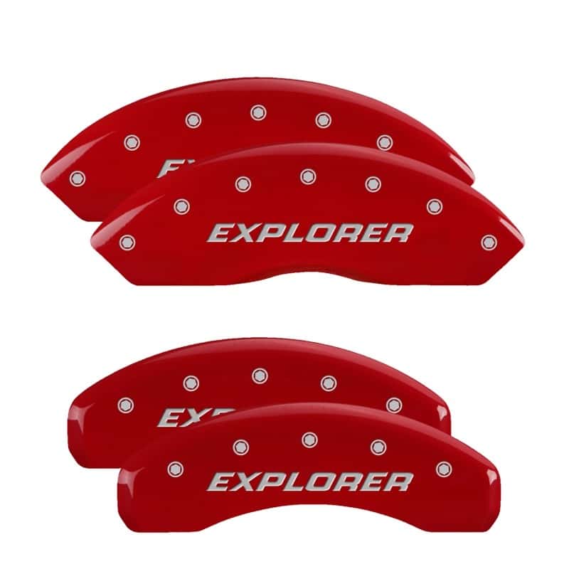 MGP — MGP 4 Caliper Covers Engraved Front & Rear Explorer/2011 Red Finish Silver Char 2009 Ford Explorer
Caliper Covers - view 1
