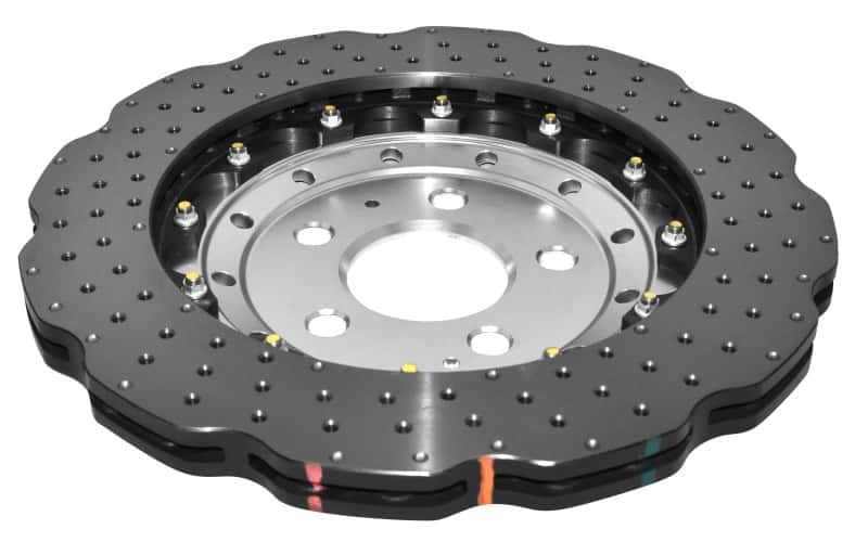 DBA — DBA 16-19 Audi R8 Iron Rotor Front 5000 Series Drilled Rotor w/Silver Hat
Brake Rotor - view 1