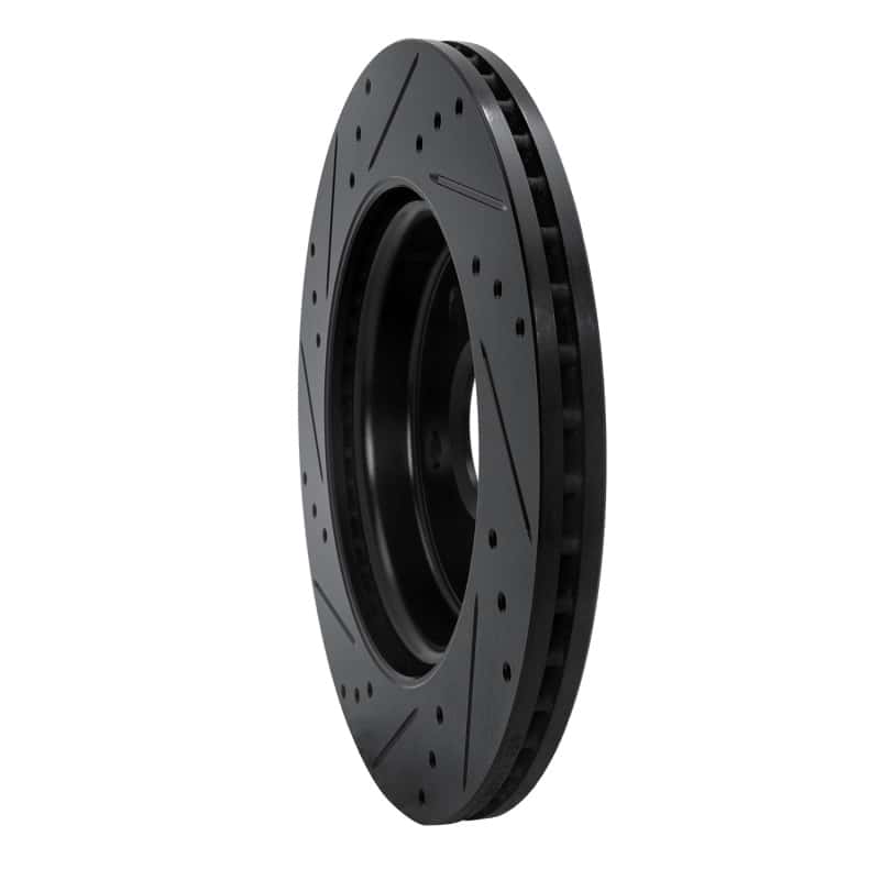 R1 Concepts — R1 10-25 Buick Regal Rear Right Drilled & Slotted Black Brake Rotor
R1 Brake Rotor Drill - view 4