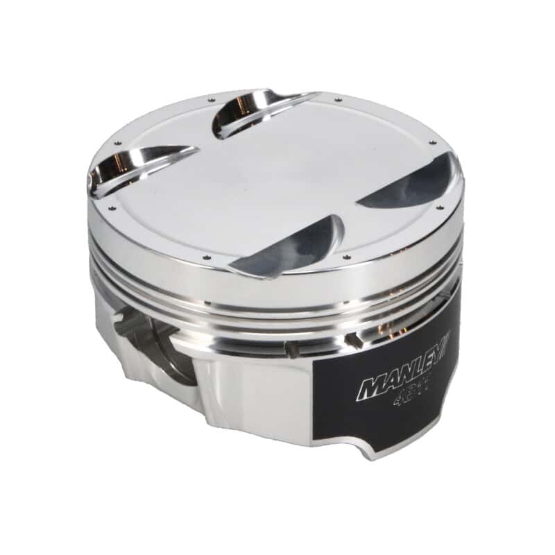 Manley Performance — Manley Mitsubishi 4B11 86.5mm Bore 10.0:1 CR -3.5cc Dish Turbo Tuff Piston Set w/ Rings
Piston Set - view 5
