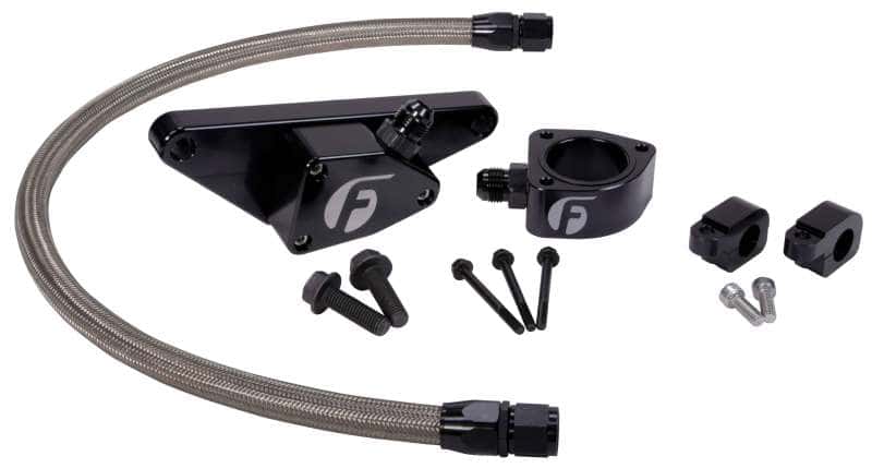 Fleece Performance — Fleece Performance 03-07 Manual Transmission Cummins Coolant Bypass Kit w/ SS Braided Line
Coolant Bypass Kit - view 2