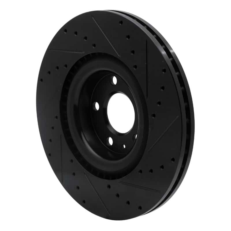 R1 Concepts — R1 04-09 Audi S4 Front Left Drilled & Slotted Black Brake Rotor
R1 Brake Rotor Drill - view 4