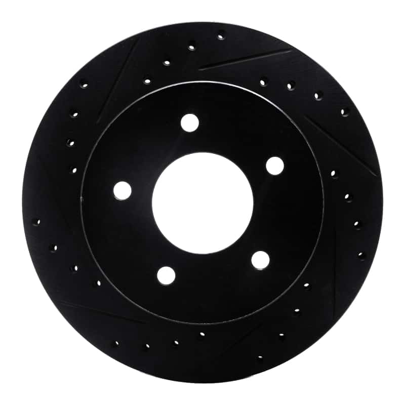 R1 Concepts — R1 90-02 Chevrolet ASTRO Front Left Drilled & Slotted Black Brake Rotor
R1 Brake Rotor Drill - view 1