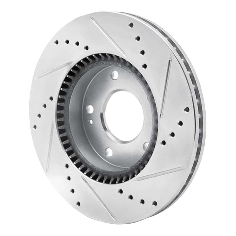 R1 Concepts — R1 03-13 Hyundai Sonata Front Left Drilled & Slotted Silver Brake Rotor
R1 Brake Rotor Drill - view 4