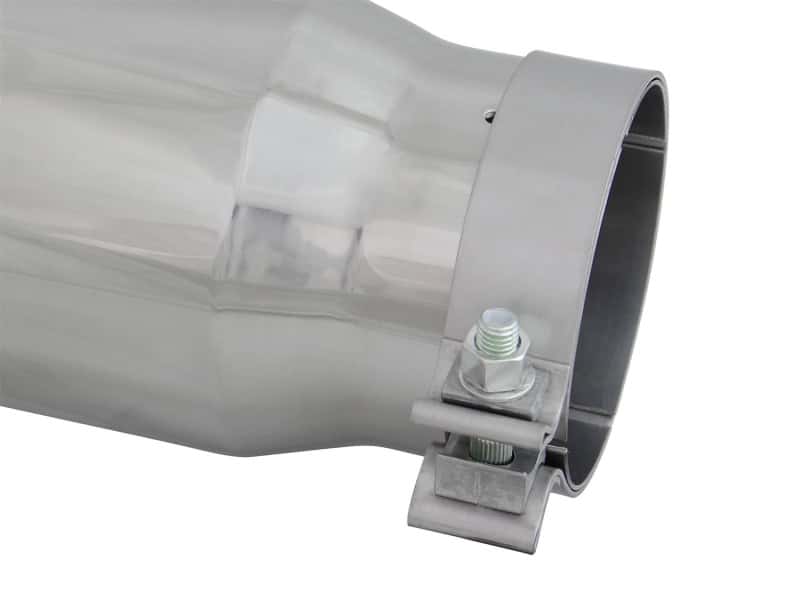 aFe — aFe Diesel Exhaust Tip Bolt On Polished 4in Inlet x 5in Outlet x 15in
Exhaust Tip Polished - view 4