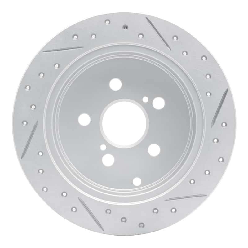 R1 Concepts — R1 00-10 Pontiac Vibe Rear Left Drilled & Slotted Geo-Carbon Rotor - view 5