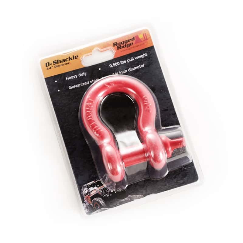 Rugged Ridge — Rugged Ridge Red 9500lb 3/4in D-Ring
OFFROAD_RECOVERY - view 3