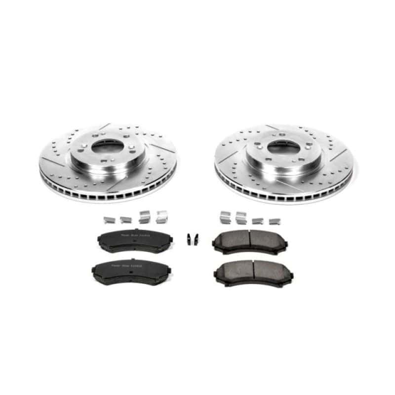 PowerStop — Power Stop 04-11 Mitsubishi Endeavor Front Z23 Evolution Sport Brake Kit - view 1