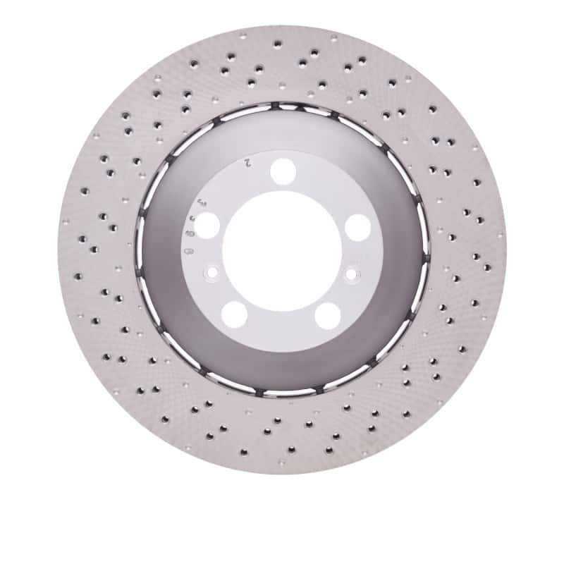 DFC — DFC 13-19 Porsche 911 Left Front Drilled Hi-Carbon Alloy Geomet Coated Rotor
DFC Brake Rotor - view 1