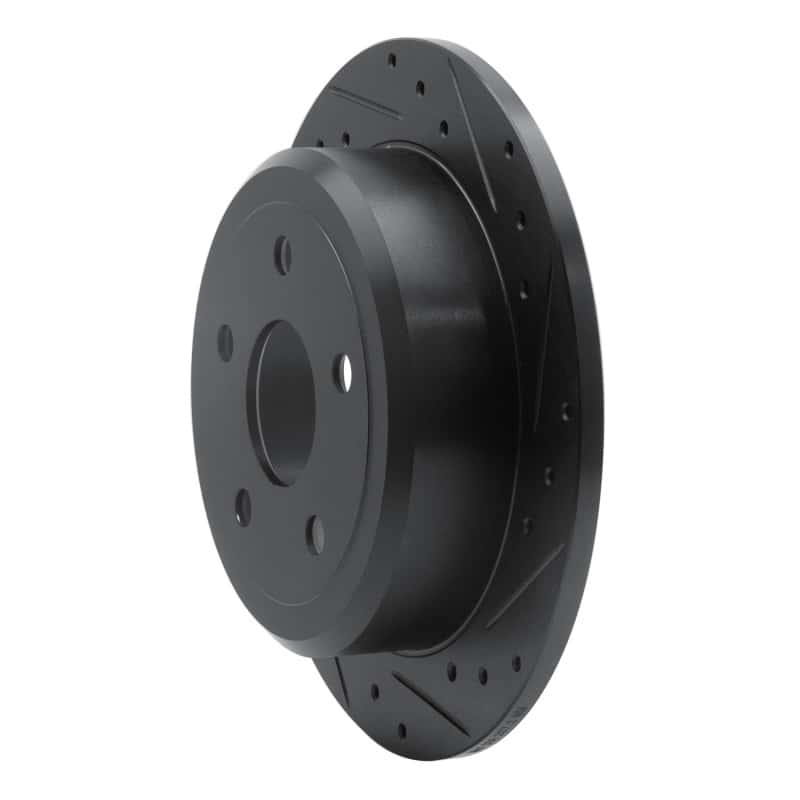 R1 Concepts — R1 2007-2018 Jeep Wrangler Rear Right Drilled & Slotted Black Brake Rotor
R1 Brake Rotor Drill - view 2