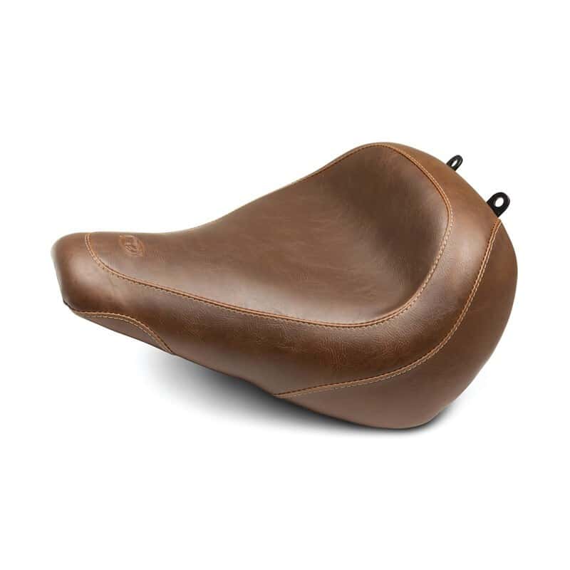 Mustang Motorcycle — Mustang 18-21 Harley Fat Boy Wide Tripper Solo Seat - Brown - view 2