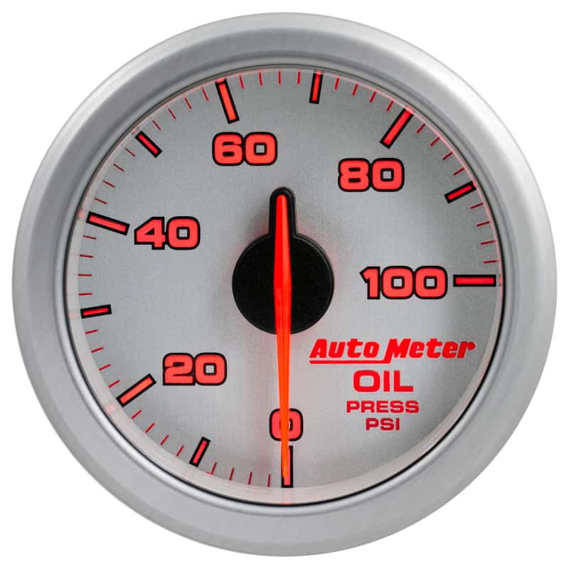 AutoMeter — Autometer Airdrive 2-1/6in Oil Pressure Gauge 0-100 PSI - Silver
GA 2" OILP ARDRV SLV - view 11