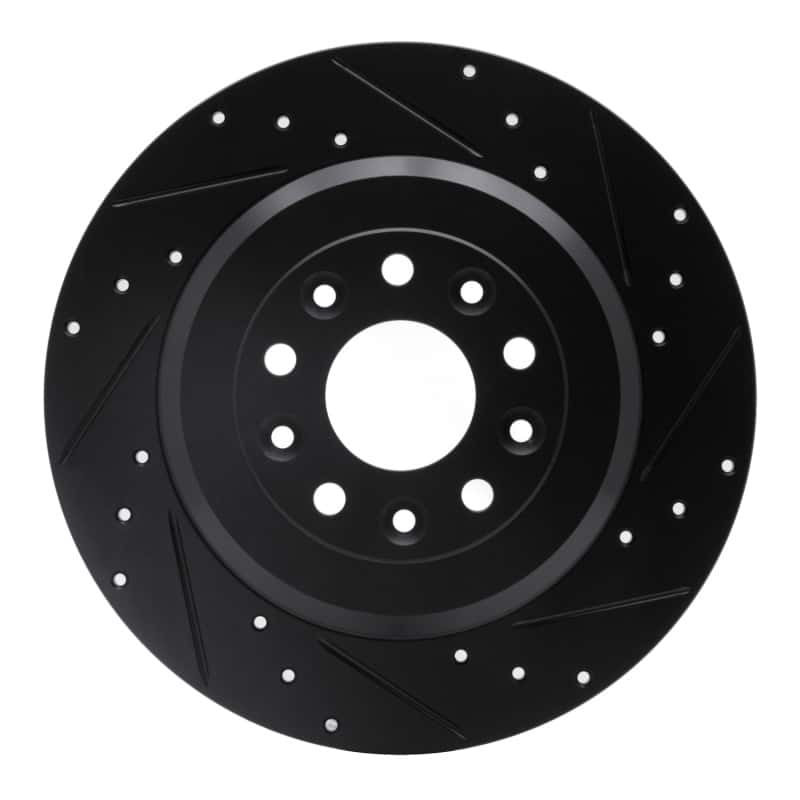 R1 Concepts — R1 05-19 Ford Freestyle Rear Right Drilled & Slotted Black Brake Rotor
R1 Brake Rotor Drill - view 1