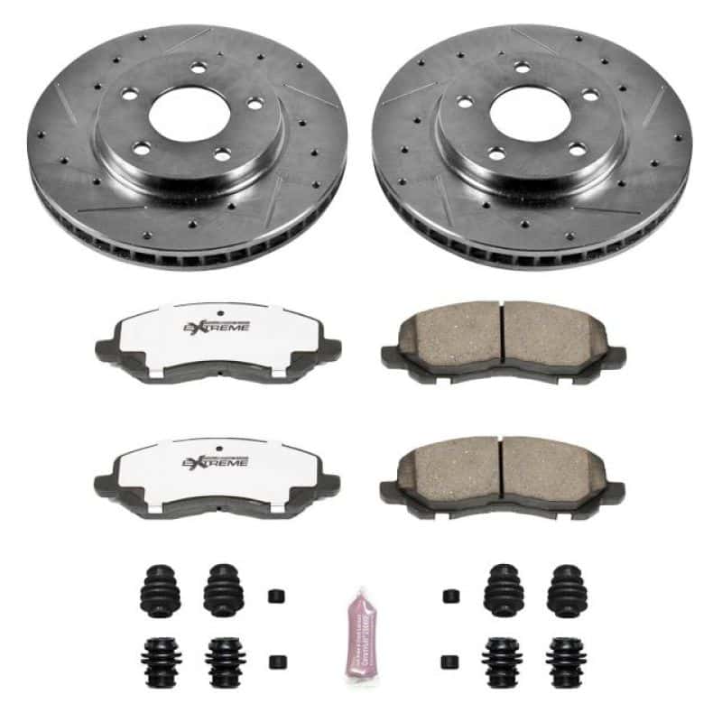 PowerStop — Power Stop 07-12 Dodge Caliber Front Z26 Street Warrior Brake Kit - view 1