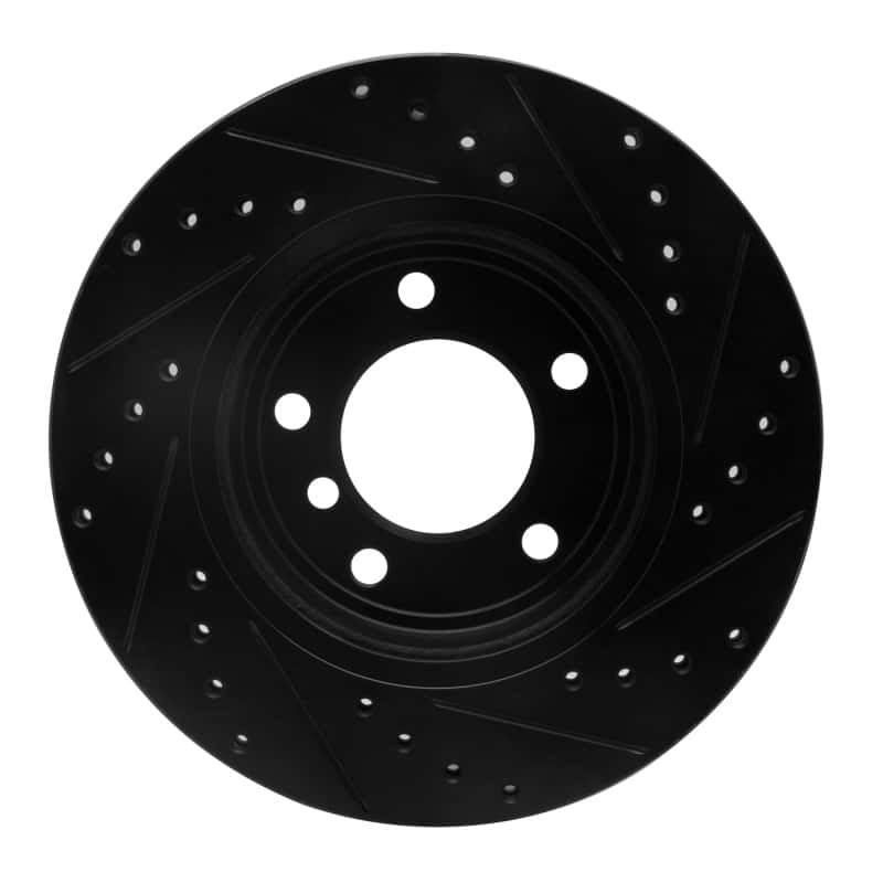 R1 Concepts — R1 99-08 BMW 325XI Front Left Drilled & Slotted Black Brake Rotor
R1 Brake Rotor Drill - view 5