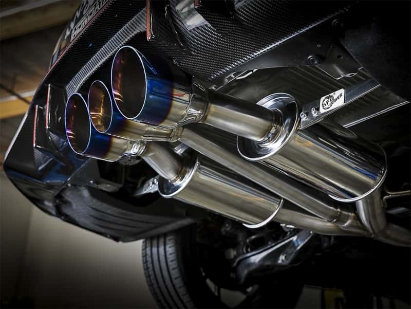 aFe — aFe Takeda 3in 304 SS Cat-Back Exhaust w/ Blue Flame Tips 2017+ Honda Civic Type R I4 2.0L (t)
Cat-Back Exhaust - view 8