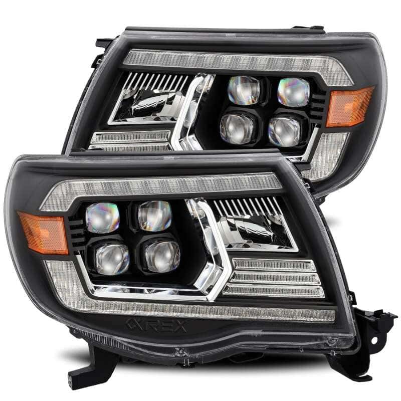 AlphaRex — AlphaRex 05-11 Toyota Tacoma NOVA LED Projector Headlights Plank Style Black w/Activ Light/DRL
Projector Headlights - view 2