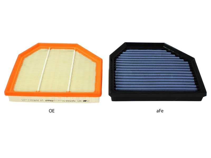 aFe — aFe MagnumFLOW OEM Replacement Air Filter PRO 5R 2015 BMW M3/M4 (F80/F82) 3.0L S55 (tt) Qty. 2
Magnum FLOW Filter - view 4