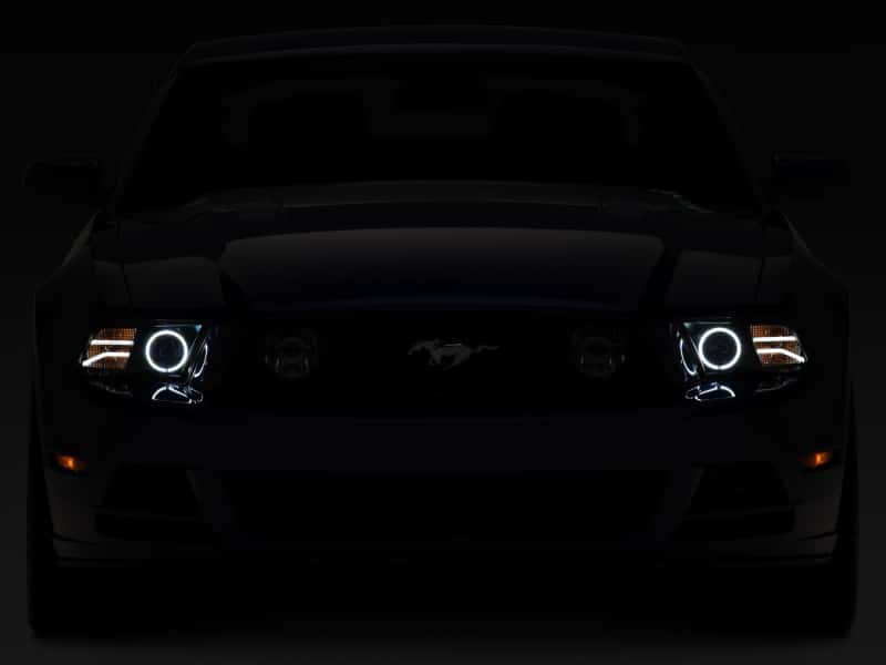 Raxiom — Raxiom 13-14 Ford Mustang LED Halo Projector Headlights- Black Housing (Clear Lens)
Headlights - view 8