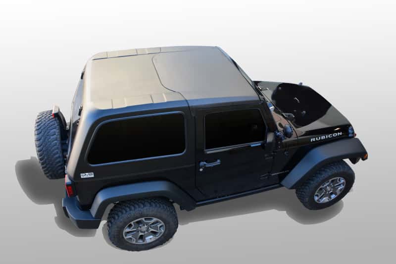 DV8 Offroad — DV8 Offroad 07-18 Jeep Wrangler JK 2 Piece Fast Back Hard Top 2 Door (Dropship Only) - view 3