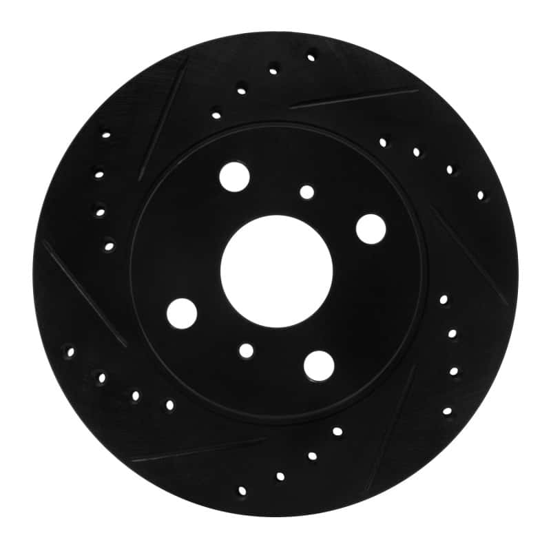 R1 Concepts — R1 85-88 Chevrolet Nova Front Left Drilled & Slotted Black Brake Rotor
R1 Brake Rotor Drill - view 1